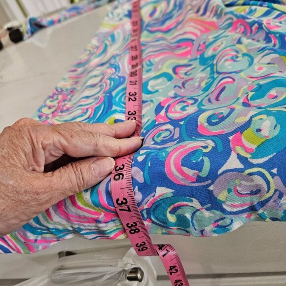 Lilly Pulitzer Emilia Wrap Dress Multi Guilty Pleasure Print 3/4 Sleeve Small - Picture 12 of 13